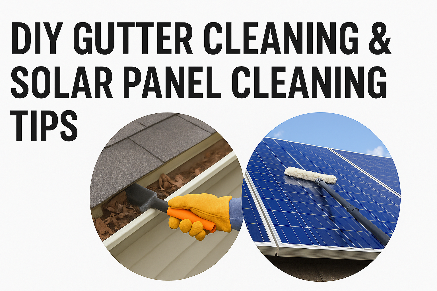 DIY Gutter Cleaning Tips & Solar Panel Care for Maximum Efficiency