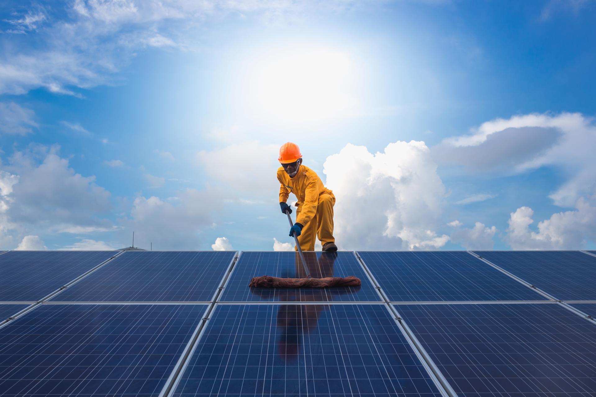 Solar Panel Cleaning in California